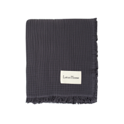Покрывало Lotus Home - Napa muslin anthracite 200*220, , 4
