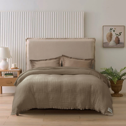 Покрывало Lotus Home - Napa muslin brown 200*220, , 3