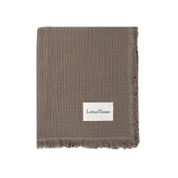 Покрывало Lotus Home - Napa muslin brown 200*220, , 4