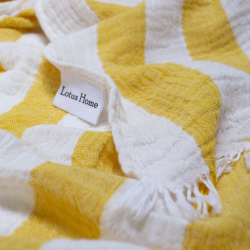 Полотенце Lotus Home - Costa muslin 90*175 желто-горячий, , 4