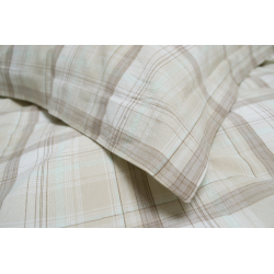 Постельное белье Lotus Home - Checked Madras мятный семейный, , 5