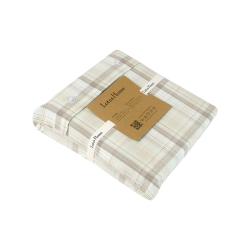Постельное белье Lotus Home - Checked Madras мятный семейный, , 7