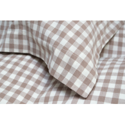 Постельное белье Lotus Home - Checked Gingham кофе семейный, , 5