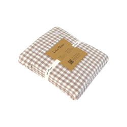 Постельное белье Lotus Home - Checked Gingham кофе семейный, , 7