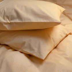Постельное белье Lotus Home - Premium Percale Stripe желто-горячий евро, , 5