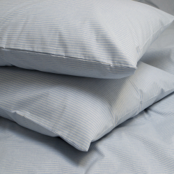 Постельное белье Lotus Home - Premium Percale Stripe голубой евро, , 5
