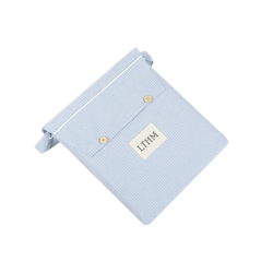 Постельное белье Lotus Home - Premium Percale Stripe голубой евро, , 7
