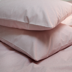 Постельное белье Lotus Home - Premium Percale Stripe розовый евро, , 5