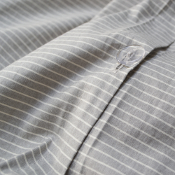 Постельное белье Lotus Home - Premium Percale Stripe серый семейный, , 5