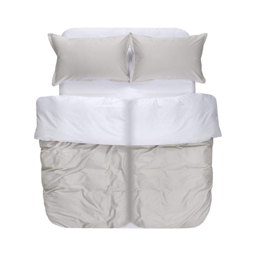 Постельное белье сатин premium 300ТС Lotus Home - Florida серый семейный