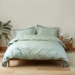 Постельное белье сатин Lotus Home - Dakota Modern ментоловый семейный, , 3
