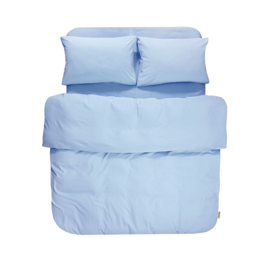 Постельное белье Lotus Home Washed cotton - Kansas голубой евро