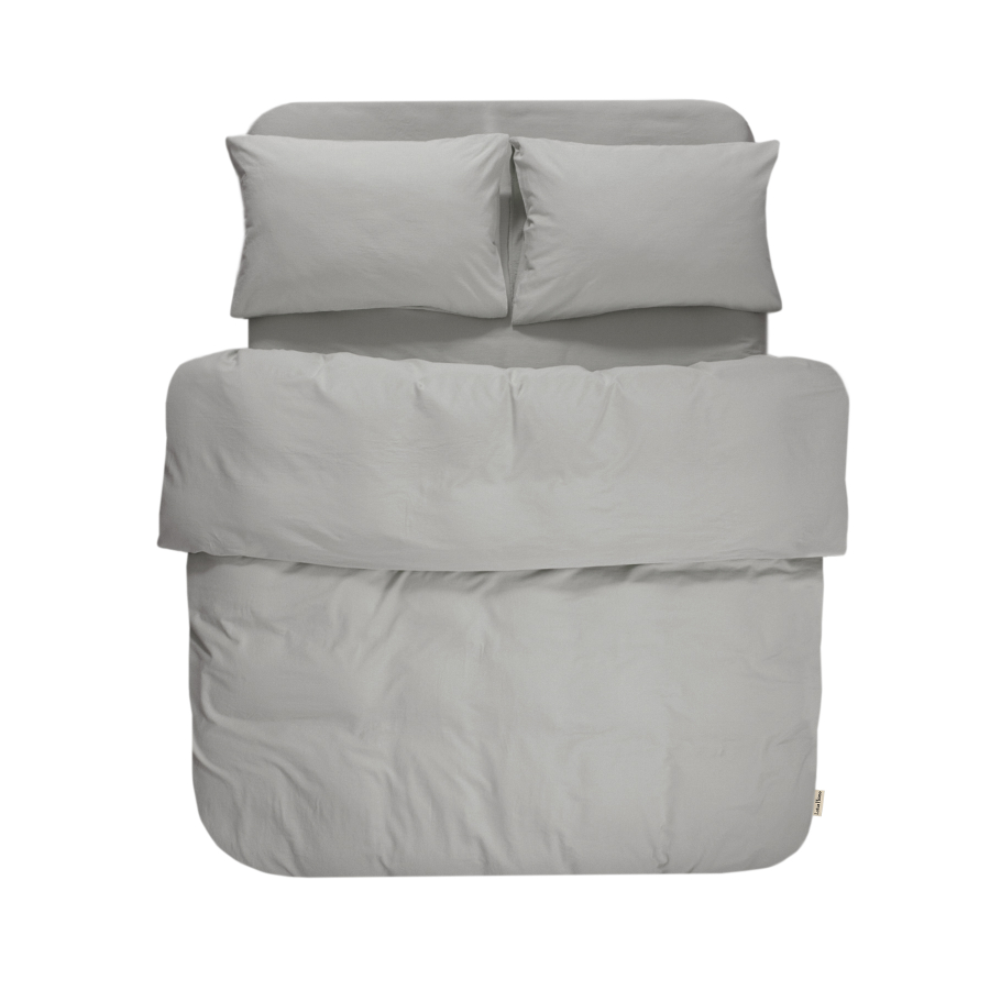 Постельное белье Lotus Home Washed cotton - Kansas серый евро