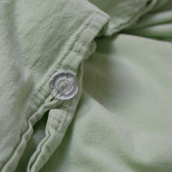 Постельное белье Lotus Home Washed cotton - Kansas светло-зеленый евро, , 4