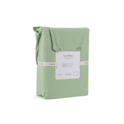 Постельное белье Lotus Home Washed cotton - Kansas светло-зеленый евро, , 6