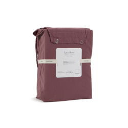 Постельное белье Lotus Home Washed cotton - Kansas бургунди евро, , 6