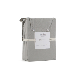 Постельное белье Lotus Home Washed cotton - Kansas серый евро, , 6