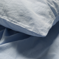 Постельное белье Lotus Home Washed cotton - Kansas голубой евро, , 4