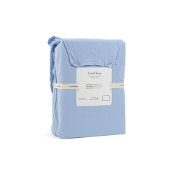 Постельное белье Lotus Home Washed cotton - Kansas голубой евро, , 7