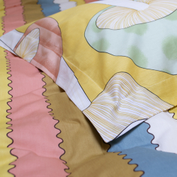 Постельное белье сатин Lotus Home - Endi евро, , 3