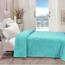 Простынь Iris Home махровая - Aruba blue 190*220, , 3
