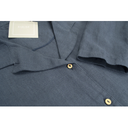 Домашняя рубашка Barine - Lino PJ indigo индиго M, , 3