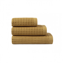 Полотенце Lotus Home - Waffle mustard горчичный 70*140, , 7